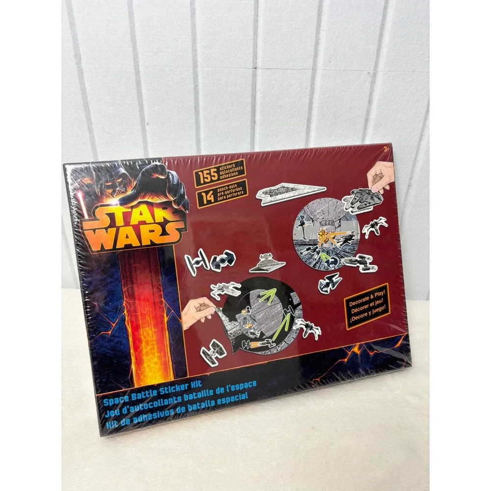 Star Wars Space Battle Sticker Kit Sandylion 155 Stickers 14 Punch-Outs Sealed